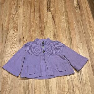 Ladies Purple Knit Sweater
